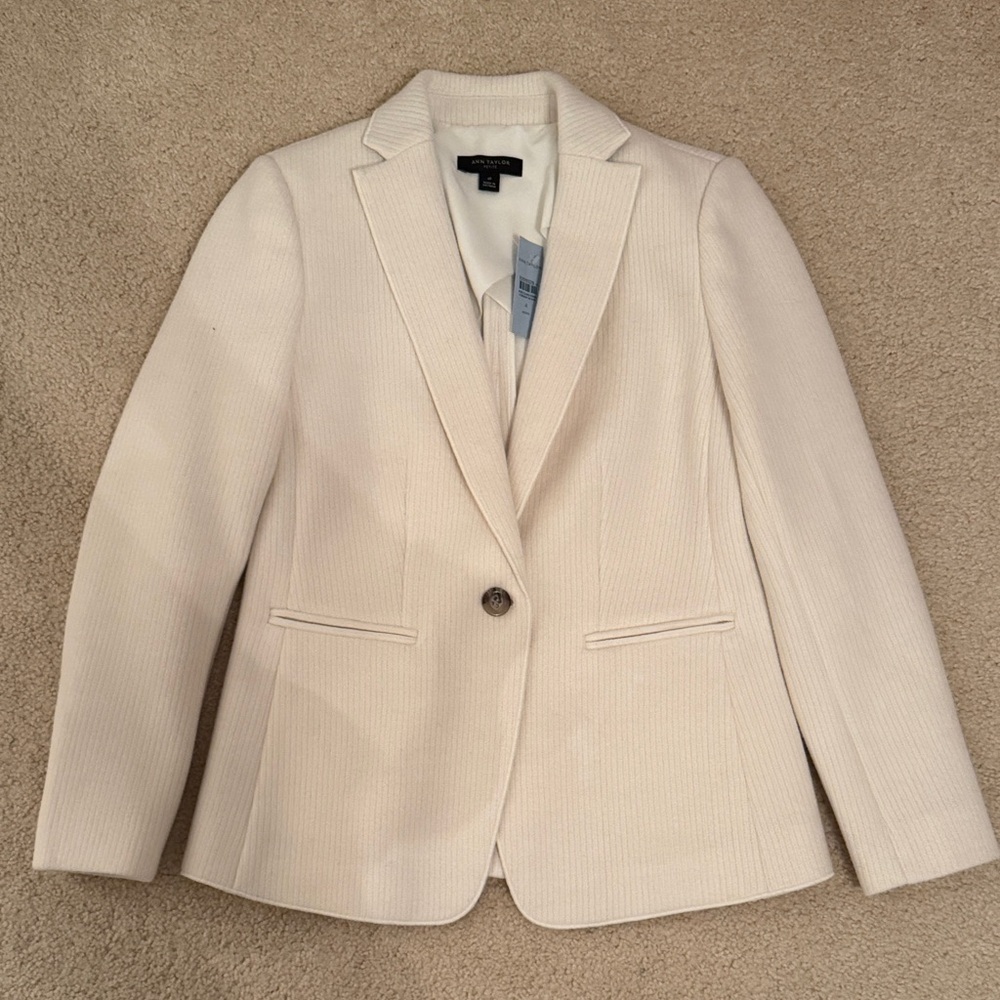 Ann Taylor Ivory Blazer